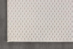 CAMILSON Modern Runner Rug 2x7 Luxury Pebble Pattern Micro Loop Hallway Rugs Soft High-Low Pile Stain Resistant Easy to Clean Non-Shedding Durable Entryway Kitchen Indoor Area Carpet (White)