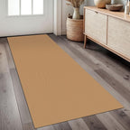Braided Runner Rug 2x5 Ft Washable Runners for Hallways Kitchen Runner Rug with Rubber Backing Cotton Entryway Runner Indoor, Woven Floor Carpet for Hall Kitchen Bedroom, Warm Tan