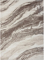 LUXE WEAVERS Lagos Collection 7983 Brown 6x9 Art Deco Geometric Area Rug