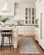 Loloi Chris Loves Julia Jules Collection JUL-05 Lagoon/Brick 9'-6" x 14', .13" Pile Height, Area Rug