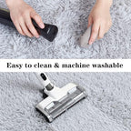 duduta Grey Soft Fluffy Rug 4x6 ft, Shag Fuzzy Plush Rectangle Carpet for Bedroom Nursery Living Room Home Decor
