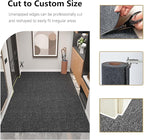 jxgzyy Runner Rugs 2'11" x 16'5", Non Slip Entrance Doormat, 0.25” Thickness Indoor Outdoor Carpet Runner with Rubber Backing, Waterproof Custom Size Heavy Duty Floor Mat for Hallway Laundry Patio