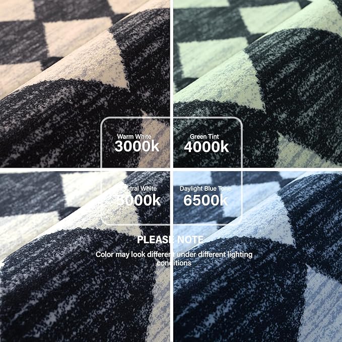 Lahome Washable Black and White Kitchen Runner Rug, 2x5 Soft Non Slip Laundry Room Rug Bathroom Runner Rugs with Rubber Backing, Moroccan Trellis Kid Pet Friendly Carpet Runners for Entryway Bedside