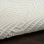 Nourison Home Textured Home Ivory 5'3" x 7' Area Rug - Easy Clean, Non Shedding, Bed Room, Living Room, Dining Room, Kitchen (5' x 7')