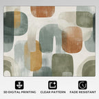 Mid Century Modern Rugs for Home Decor, 4x5 ft, Abstract Geometry Area Rugs for Living Room, Soft Non Slip Washable Boho Geo Geometric Carpet Bedroom Decorations Dt-Ghf-19