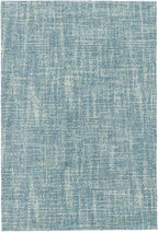 Dash and Albert Crosshatch Wool Area Rug - 9.5 X 13.5 Aegean Solid Hand Micro Hooked Accent Rug - Durable, High Traffic Areas Bedroom, Hallway, Stairs - Premium Luxury Hotel Quality Soft Breathable