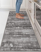 LUMI Washable Kitchen Rug 2x6 for Floor, Non Slip Runner Rugs with Rubber Backing, Low Pile Comfort Area Carpet for Standing, Living Room, Entryway, Laundry, Hallways