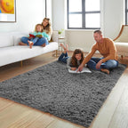 Ophanie Rugs for Living Room, Upgrade Non-Slip Fluffy Soft 5x8 Area Rug, Shag Large Fuzzy Plush Carpets for Bedroom Grey, Shaggy Gray Kids Boys Girls Dorm Nursery Home Decor Aesthetic