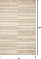 Loloi Chris Loves Julia Chris Collection CHR-03 Ivory/Clay 3'-6'' x 5'-6'', .50" Pile Height, Accent Rug