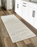 Unique Loom Isabella Collection Area Rug - Adjani (2' x 8' Runner, White/ Blue)