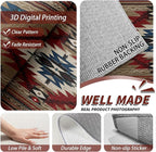 Navajo Large Rug - 7x9 Area Rug - Southwestern Tribal Ethnic Rustic Cabin Rugs for Living Room Non Slip Low Pile Machine Washable Dining Room Rugs, Navajo Carpet Home Decor & Gifts