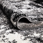 Keen Home Design Area Runner Rugs - 2x10 Non-Shedding, Abstract Runner for Kitchen, Living Room, Bedroom, Dining Room, Entryway - Size: 2'8" x 9'11", Abstract Black