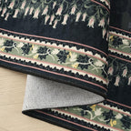 Rugcomf Area Rugs 9x12 Living Room Clearance Impressionist-Style Vintage Washable Rug Non Slip Low Pile Large Rug for Bedroom Farmhouse Dining Room Kids Playroom, Green