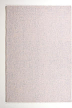Hand-Tufted 100% Wool Pile Area Rug – Geometric Textured Grid Check Pattern – Thick and Durable Floor Carpet for Bedroom, Living Room, Kids Room, and Dining Area (Ivory Blue, 1' x 1')