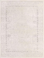 Unique Loom Isabella Collection Area Rug - Adjani (9' x 12' 2" Rectangle, White/ Blue)