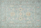 Revival Rugs Nimbus 6'x9' Zero-Shedding Area Rug for Living Room Bedroom - Oeko-TEX Certified, Low Pile, Spot Clean, Confetti, Mint Green