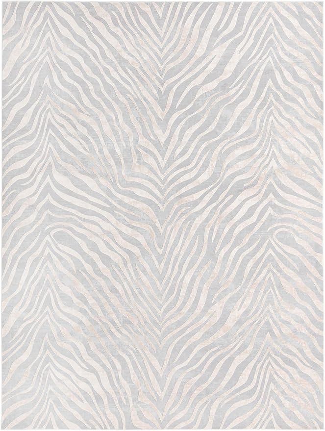 Unique Loom Finsbury Collection Area Rug - Meghan (9' x 12' 2" Rectangle, Gray and Ivory)