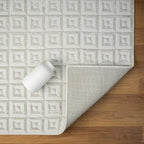 LUXE WEAVERS Geometric Greek Pattern Area Rug, Cream, 6'X9'