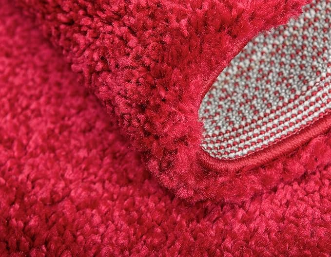Unique Loom Solo Collection Area Rug - Calabasas (2' 2" x 6' 7" Runner, Red)
