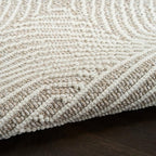 Nourison Home Textured Home Beige Ivory 3'11" x 5'11" Area Rug - Easy Clean, Non Shedding, Bed Room, Living Room, Dining Room, Kitchen (4' x 6')