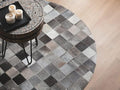 Round Area Rug – Soft Modern Carpet for Living Room, Bedroom, Entryway – Non-Slip Durable Floor Mat for Home Décor (Grey_5X5)