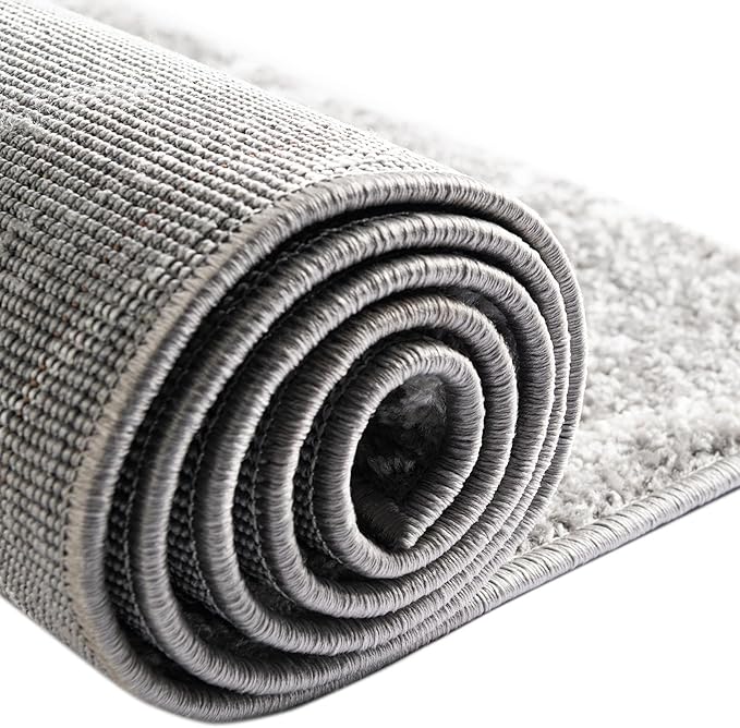 Unique Loom Trellis Frieze Collection Area Rug - Geometric (7' 1" x 10', Light Gray/ Ivory)