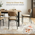 Large Area Rugs 12x15: Washable Abstract Modern Soft Rug Stain Resistant Indoor Floor Non Slip Accent Carpet for Living Room Bedroom Nursery Playroom Dining Room Office Dorm Home House- Grey Gold