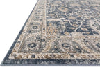 Loloi Teagan Collection TEA-03 Denim/Pebble 9'-9" x 13'-6" Area Rug, Large, Soft Neutral Rug, High-Traffic for Living Room, Bedroom, Home Office, Dining Area