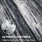 2x3 Modern Abstract Rug for Entryway, Black Super Soft Small Area Rug, Washable Non-Slip Kitchen Rugs, Low-Pile Mat Carpet for Bedside, Indoor Door Mat