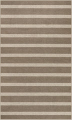 Lahome Striped Easy Jute Rug, 3x5 Outdoor Patio Porch Rug Washable Rugs for Entryway, Indoor Outdoor Living Room Carpets, Farmhouse Neutral Non Slip Carpet for Backyard Bedroom RV, Khaki