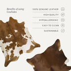 Brindle Brazilian Cowhide: XL