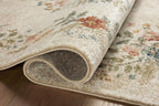 Loloi Rifle Paper Co. Laurel Collection LAU-01 Cream 2'-8" x 4' Accent Rug