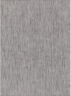 CAMILSON Outdoor Rug 10x14 Modern Area Rugs for Large Indoor and Outdoor Patios and Porches - Waterproof, Washable, Non-Shedding, Easy-to-Clean Outside Carpet (10 x 14, Solid - Silver Gray)