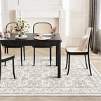 WITSHOCK Living Room Area Rugs 8x10: Soft Non-Slip Backing Washable Rugs Vintage Large Carpet for Bedroom Office Dining Room Kitchen Stain Resistant Home Decor Rug