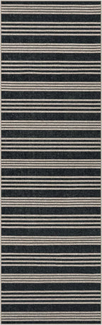 Lahome Striped Easy Jute Kitchen Runner, 2x8 Washable Indoor Outdoor Entryway Runner Rug, Farmhouse Non Slip Non Shedding Neutral Carpet for Hallway Porch Foyer
