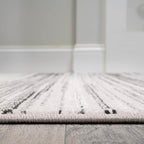 JONATHAN Y Austin Gradient Striped Gray/Black Indoor Area Rug, 3x5, Modern, Contemporary, Easy-Cleaning for Living Room, Bedroom, Kitchen, Pet Friendly, Non-Shedding (LUX103A-3)