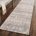 Rugshop Geometric Boho Perfect for high Traffic Areas of Your Living Room,Bedroom,Home Office,Kitchen Runner Rug 2'7" x 8' Gray