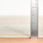 Dash & Albert Ana Ticking Aqua Machine Washable Rug, 8.5 X 11.5 Feet, Multicolored Stripe Pattern