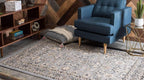 Unique Loom Sialk Hill Collection Area Rug - Washington (6' 1" x 9' Rectangle Gray/Black)