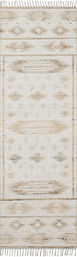 Loloi Angela Rose Rivers Collection RIV-04 Natural/Ivory 5'-0" x 7'-6" Reversible Area Rug