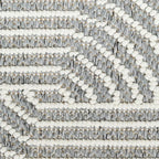 Nourison Home Textured Home Charcoal Ivory 2'3" x 7'6" Area Rug - Easy Clean, Non Shedding, Bed Room, Living Room, Dining Room, Kitchen (8' Runner)