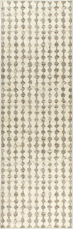 Dash & Albert Izzy Grey Machine Washable Rug, Runner-2.5 X 8 Feet, Grey Graphic Pattern