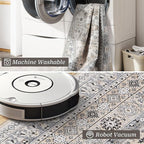 zesthome Washable Runner Rug 2.5x12 - Stain Resistant Entryway Rug,Ultra-Thin Kitchen Rugs, Anti Slip Backing Runner Rugs for Entrance Laundry Room Indoor Hallway (Beige,2.5'x12')