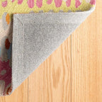 Dash and Albert Paint Chip Wool Area Rug - 2.5' x 8' Runner Confetti Graphic Hand Micro Hooked Accent Rug - Durable, High Traffic Areas Hallway, Bedroom, Stairs