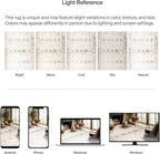 ReaLife Rugs Machine Washable Area Rug Runner - Living Room Bedroom Bathroom Kitchen Entryway Office - Padded Low Pile Stain Resistant Premium - Boho Farmhouse Vintage - BEV - Beige 2'6" x 6'