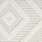 Nourison Home Versatile Ivory White 7' x 10' Area Rug - Easy Clean, Non Shedding, Bed Room, Living Room, Dining Room, Kitchen (7' x 10')