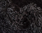 Unique Loom Solid Shag Collection Area Rug (3' 3" x 5' 3" Rectangle, Jet Black)