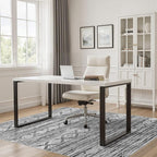 Nakagishi Bedroom Rug Area Rugs 4x6: Washable Boho Neutral Farmhouse Stain Resistant Moroccan Non-Slip Throw Carpet for Women Modern Home Enthusiast Aged 25-40 - Entryway Kitchen Bedside - Black White