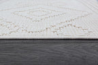 Beverly Rug Micro Loop Area Rug White 8x10 Modern Luxury Soft Boho Geometric Durable Indoor Area Rugs for Living Dining Room Office Stain Resistant Non Shedding Casual Indoor Carpet White 8 x 10