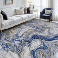 6x9 Area Rugs for Living Room, Modern Abstract Rug for Bedroom, Contemporary Machine Washable Rug, Large Stain Resistant Carpet for Dining Room Playroom Home Office, Pet & Kids Friendly